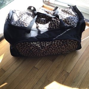 Leopard print weekend duffle